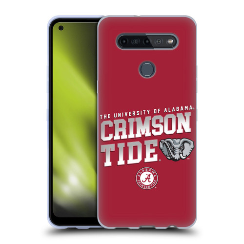 University Of Alabama UA The University Of Alabama Crimson Tide Soft Gel Case for LG K51S