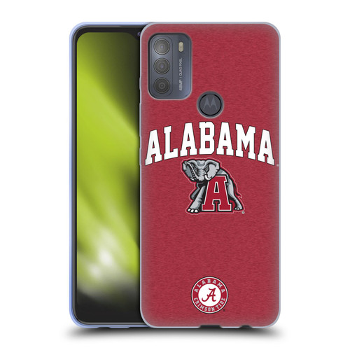 University Of Alabama UA The University Of Alabama Campus Logotype Soft Gel Case for Motorola Moto G50