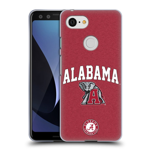 University Of Alabama UA The University Of Alabama Campus Logotype Soft Gel Case for Google Pixel 3