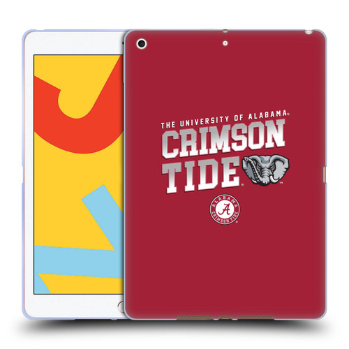 University Of Alabama UA The University Of Alabama Crimson Tide Soft Gel Case for Apple iPad 10.2 2019/2020/2021