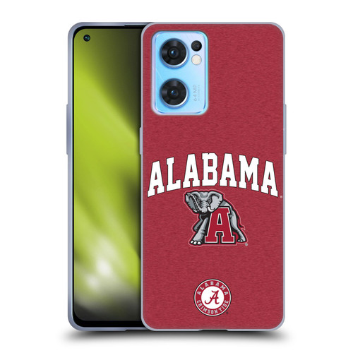 University Of Alabama UA The University Of Alabama Campus Logotype Soft Gel Case for OPPO Reno7 5G / Find X5 Lite