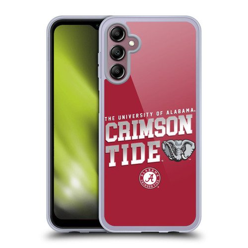 University Of Alabama UA The University Of Alabama Crimson Tide Soft Gel Case for Samsung Galaxy A14 5G