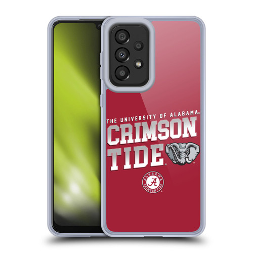 University Of Alabama UA The University Of Alabama Crimson Tide Soft Gel Case for Samsung Galaxy A33 5G (2022)