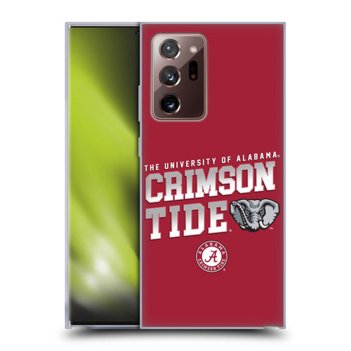 University Of Alabama UA The University Of Alabama Crimson Tide Soft Gel Case for Samsung Galaxy Note20 Ultra / 5G