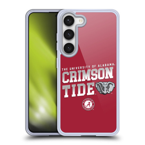 University Of Alabama UA The University Of Alabama Crimson Tide Soft Gel Case for Samsung Galaxy S23 5G
