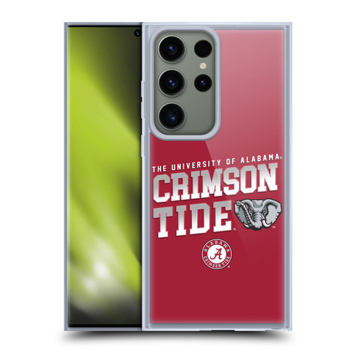University Of Alabama UA The University Of Alabama Crimson Tide Soft Gel Case for Samsung Galaxy S23 Ultra 5G