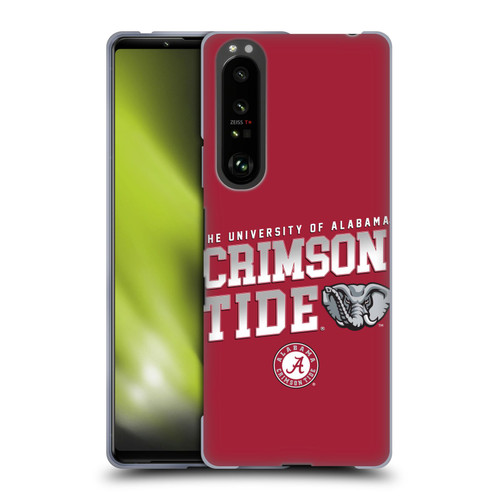 University Of Alabama UA The University Of Alabama Crimson Tide Soft Gel Case for Sony Xperia 1 III