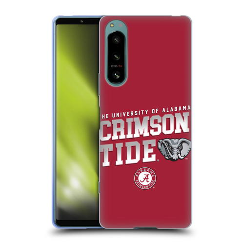 University Of Alabama UA The University Of Alabama Crimson Tide Soft Gel Case for Sony Xperia 5 IV