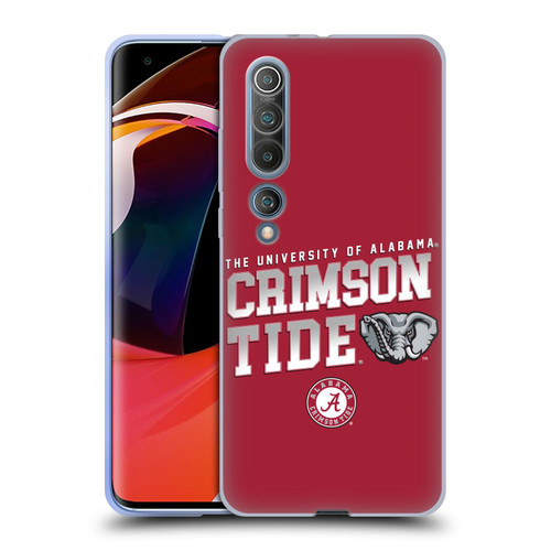 University Of Alabama UA The University Of Alabama Crimson Tide Soft Gel Case for Xiaomi Mi 10 5G / Mi 10 Pro 5G