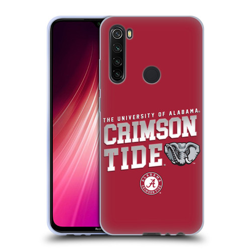 University Of Alabama UA The University Of Alabama Crimson Tide Soft Gel Case for Xiaomi Redmi Note 8T