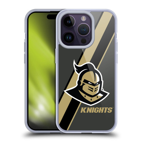 University Of Central Florida UCF University Of Central Florida Stripes Soft Gel Case for Apple iPhone 14 Pro
