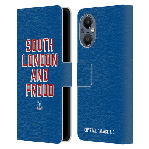 Crystal Palace FC Crest South London And Proud Leather Book Wallet Case Cover For OnePlus Nord N20 5G