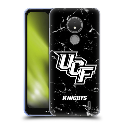 University Of Central Florida UCF University Of Central Florida Black And White Marble Soft Gel Case for Nokia C21