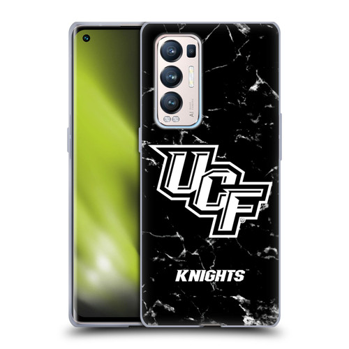 University Of Central Florida UCF University Of Central Florida Black And White Marble Soft Gel Case for OPPO Find X3 Neo / Reno5 Pro+ 5G