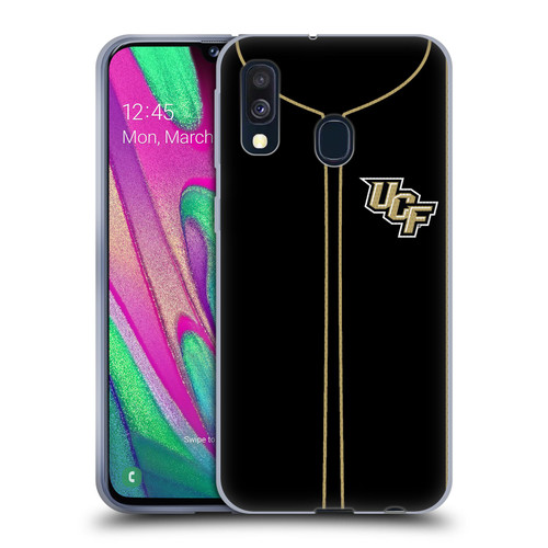 University Of Central Florida UCF University Of Central Florida Baseball Jersey Soft Gel Case for Samsung Galaxy A40 (2019)