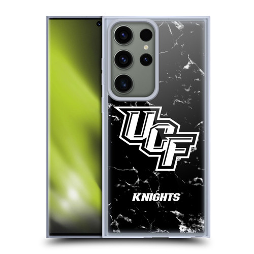 University Of Central Florida UCF University Of Central Florida Black And White Marble Soft Gel Case for Samsung Galaxy S23 Ultra 5G
