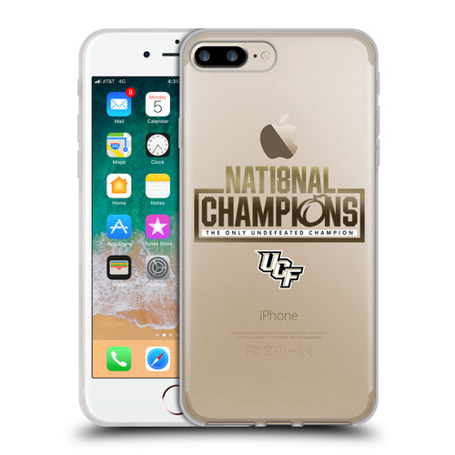 University Of Central Florida UCF 2 National Champions 3 Soft Gel Case for Apple iPhone 7 Plus / iPhone 8 Plus