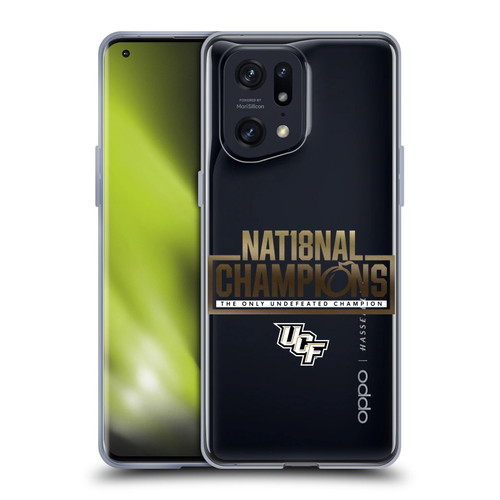 University Of Central Florida UCF 2 National Champions 3 Soft Gel Case for OPPO Find X5 Pro