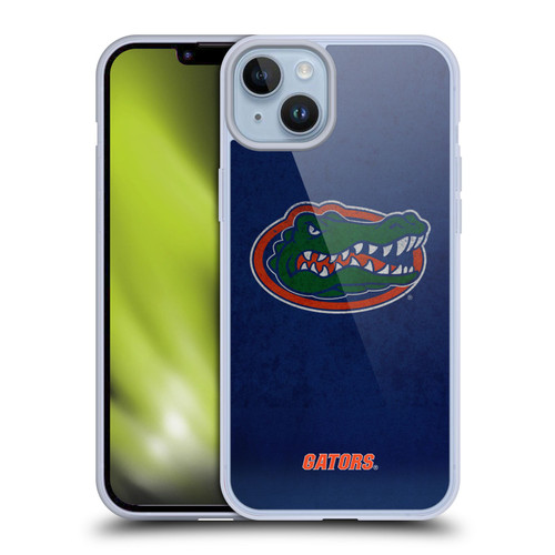 University Of Florida UF University Of Florida Distressed Look Soft Gel Case for Apple iPhone 14 Plus