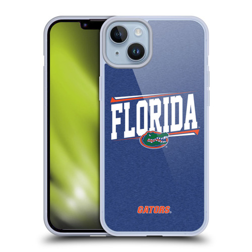 University Of Florida UF University Of Florida Double Bar Soft Gel Case for Apple iPhone 14 Plus