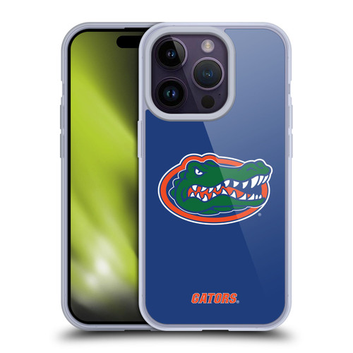 University Of Florida UF University Of Florida Plain Soft Gel Case for Apple iPhone 14 Pro