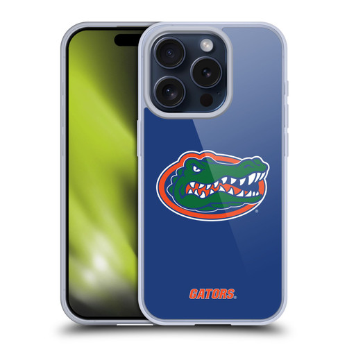 University Of Florida UF University Of Florida Plain Soft Gel Case for Apple iPhone 15 Pro