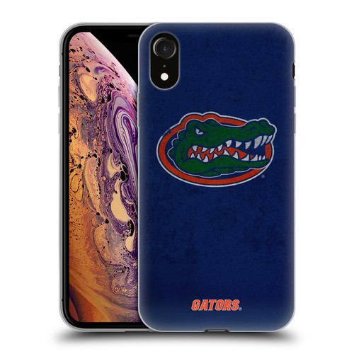 University Of Florida UF University Of Florida Distressed Look Soft Gel Case for Apple iPhone XR