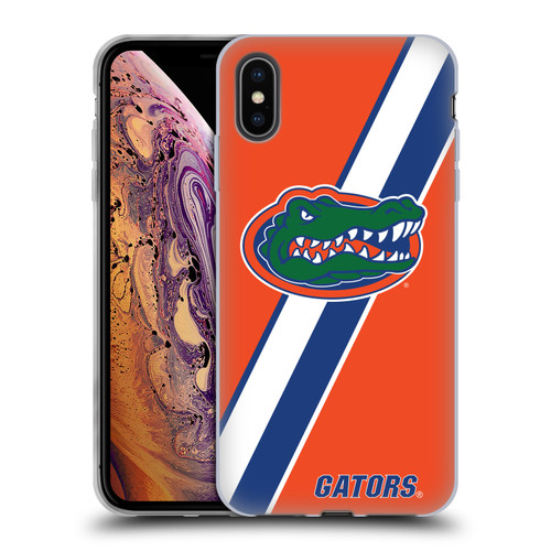 University Of Florida UF University Of Florida Stripes Soft Gel Case for Apple iPhone XS Max