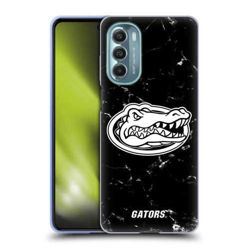 University Of Florida UF University Of Florida Black And White Marble Soft Gel Case for Motorola Moto G Stylus 5G (2022)