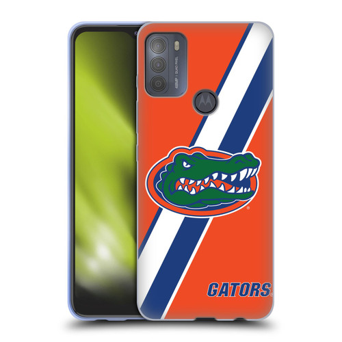 University Of Florida UF University Of Florida Stripes Soft Gel Case for Motorola Moto G50