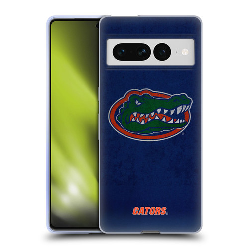 University Of Florida UF University Of Florida Distressed Look Soft Gel Case for Google Pixel 7 Pro