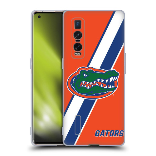 University Of Florida UF University Of Florida Stripes Soft Gel Case for OPPO Find X2 Pro 5G