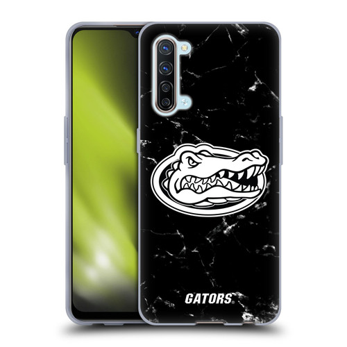 University Of Florida UF University Of Florida Black And White Marble Soft Gel Case for OPPO Find X2 Lite 5G