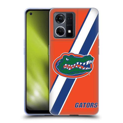 University Of Florida UF University Of Florida Stripes Soft Gel Case for OPPO Reno8 4G