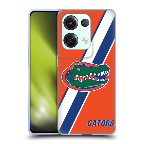 University Of Florida UF University Of Florida Stripes Soft Gel Case for OPPO Reno8 Pro