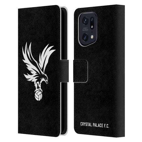 Crystal Palace FC Crest Eagle Grey Leather Book Wallet Case Cover For OPPO Find X5 Pro