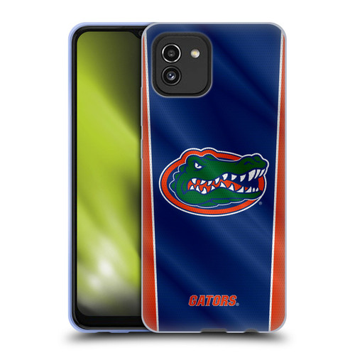 University Of Florida UF University Of Florida Banner Soft Gel Case for Samsung Galaxy A03 (2021)