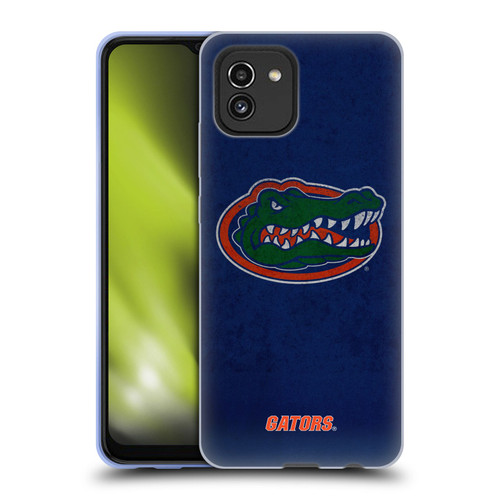 University Of Florida UF University Of Florida Distressed Look Soft Gel Case for Samsung Galaxy A03 (2021)