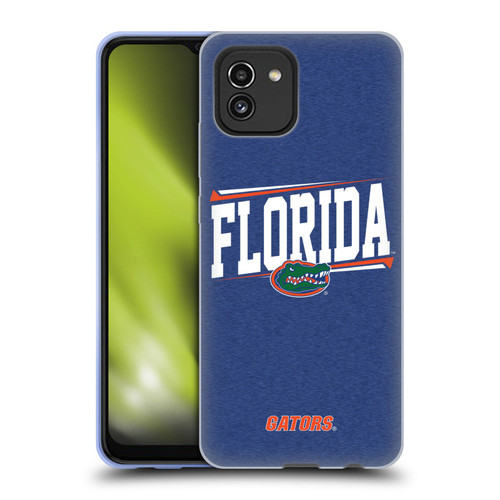 University Of Florida UF University Of Florida Double Bar Soft Gel Case for Samsung Galaxy A03 (2021)