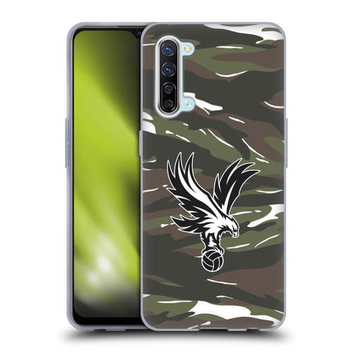 Crystal Palace FC Crest Woodland Camouflage Soft Gel Case for OPPO Find X2 Lite 5G