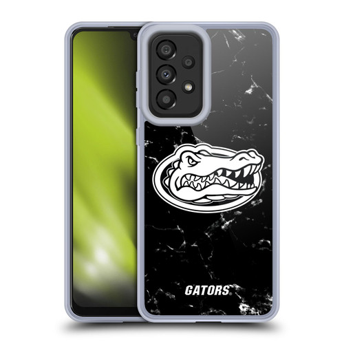 University Of Florida UF University Of Florida Black And White Marble Soft Gel Case for Samsung Galaxy A33 5G (2022)