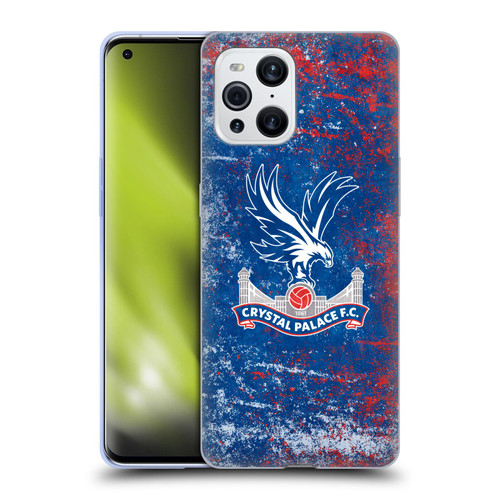 Crystal Palace FC Crest Distressed Soft Gel Case for OPPO Find X3 / Pro
