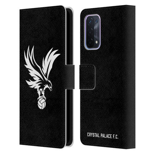 Crystal Palace FC Crest Eagle Grey Leather Book Wallet Case Cover For OPPO A54 5G