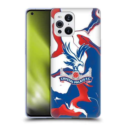 Crystal Palace FC Crest Marble Soft Gel Case for OPPO Find X3 / Pro