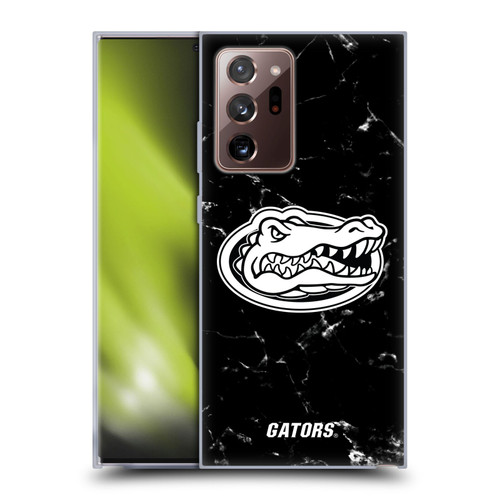 University Of Florida UF University Of Florida Black And White Marble Soft Gel Case for Samsung Galaxy Note20 Ultra / 5G