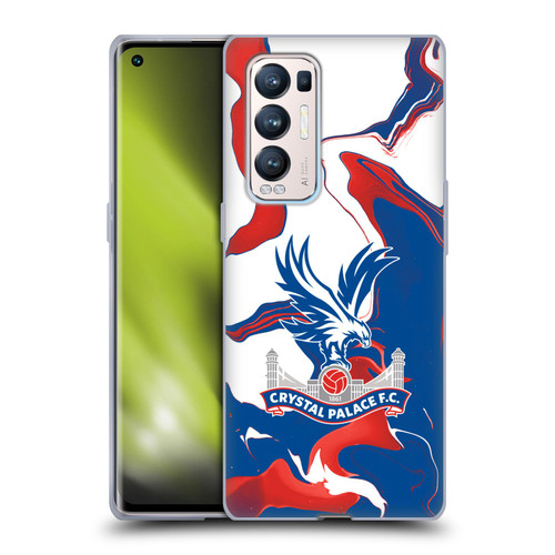 Crystal Palace FC Crest Marble Soft Gel Case for OPPO Find X3 Neo / Reno5 Pro+ 5G