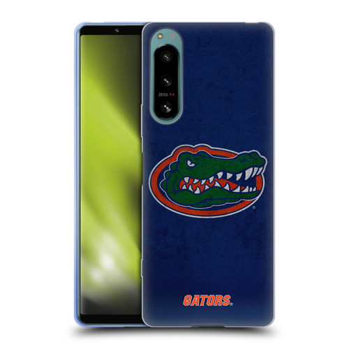 University Of Florida UF University Of Florida Distressed Look Soft Gel Case for Sony Xperia 5 IV