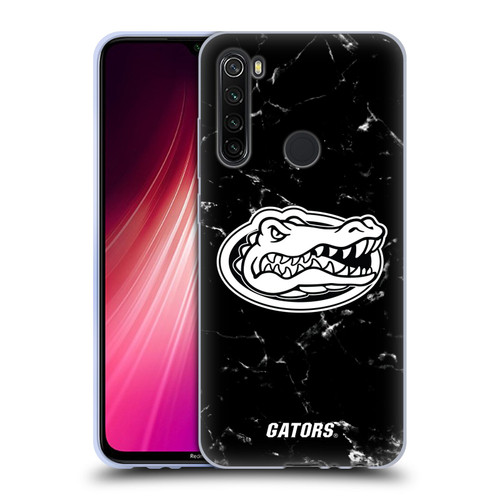 University Of Florida UF University Of Florida Black And White Marble Soft Gel Case for Xiaomi Redmi Note 8T