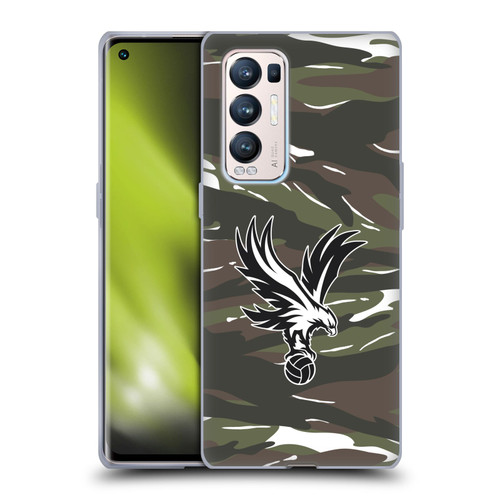 Crystal Palace FC Crest Woodland Camouflage Soft Gel Case for OPPO Find X3 Neo / Reno5 Pro+ 5G