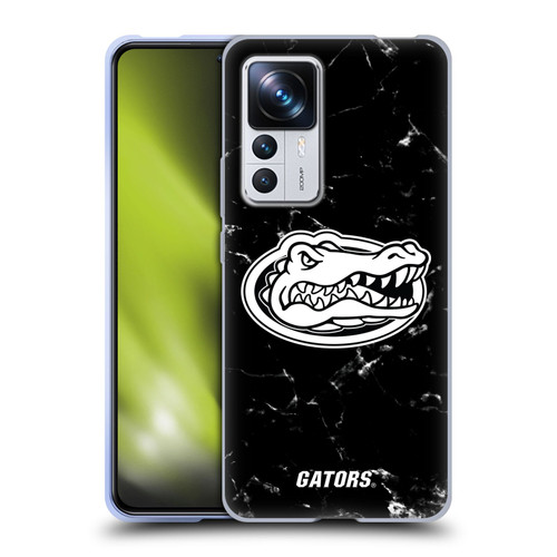 University Of Florida UF University Of Florida Black And White Marble Soft Gel Case for Xiaomi 12T Pro